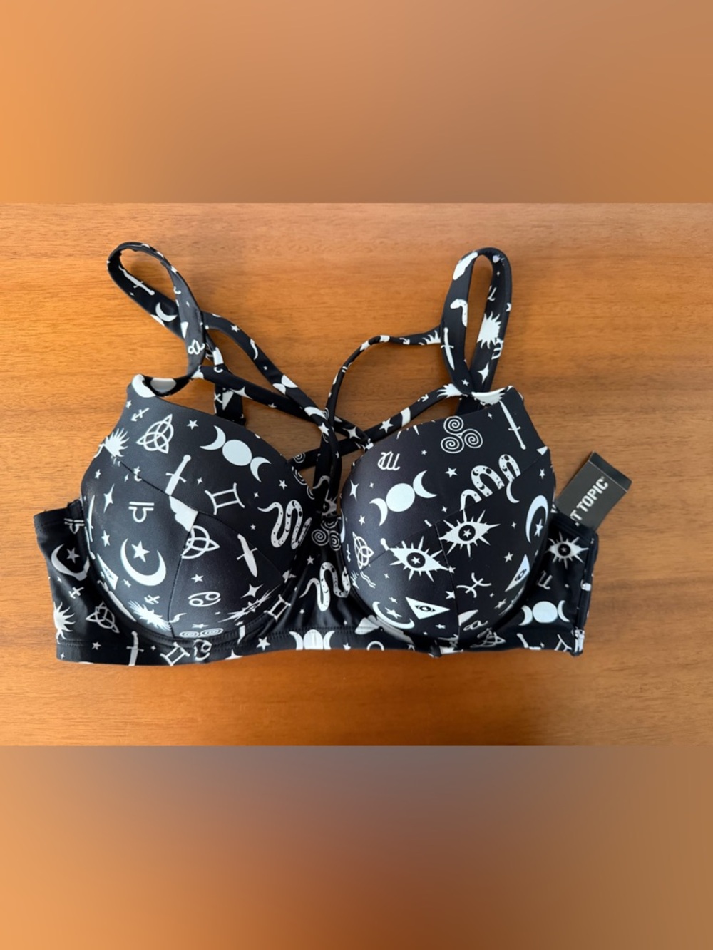 Hot Topic Witchy Bikini Padded Top XL Plus Size NEW